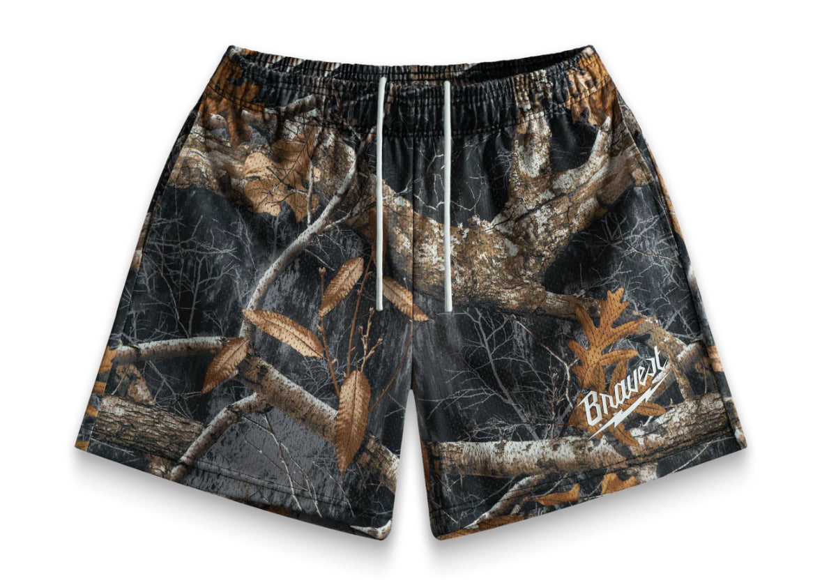 Bravest Studios Black Real Tree Shorts