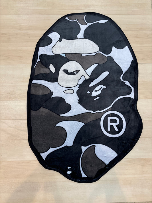 Bape Head Camo Rug