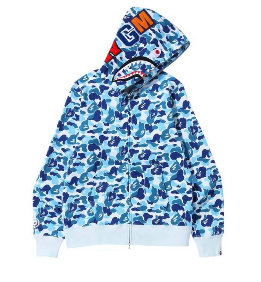 BAPE ABC Camo Blue Hoodie