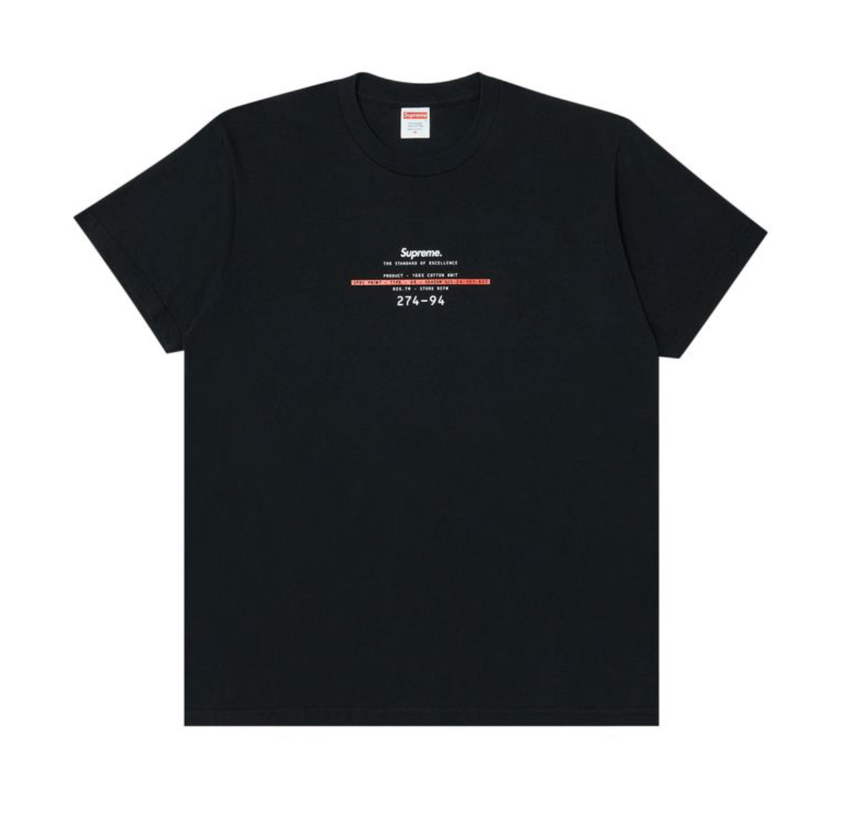 Supreme Standard Tee Black