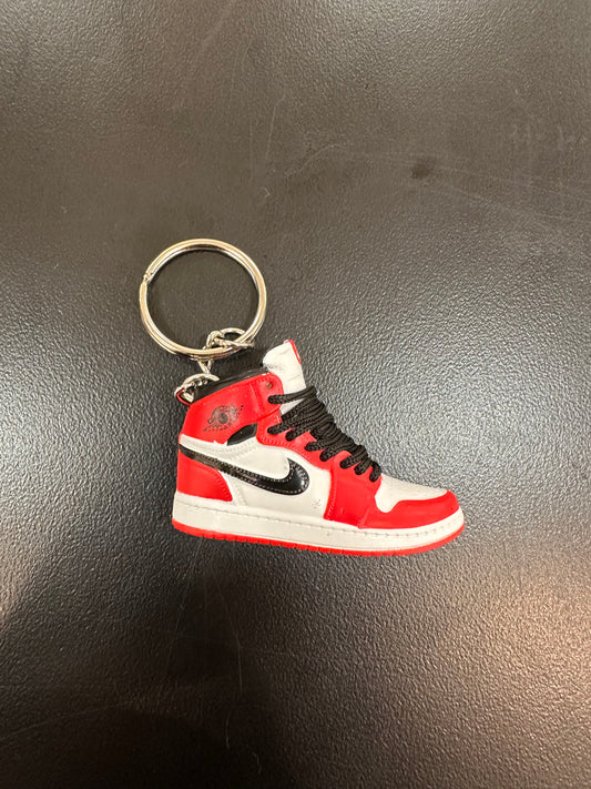 Jordan 1 Chicago Black Laces Keychain