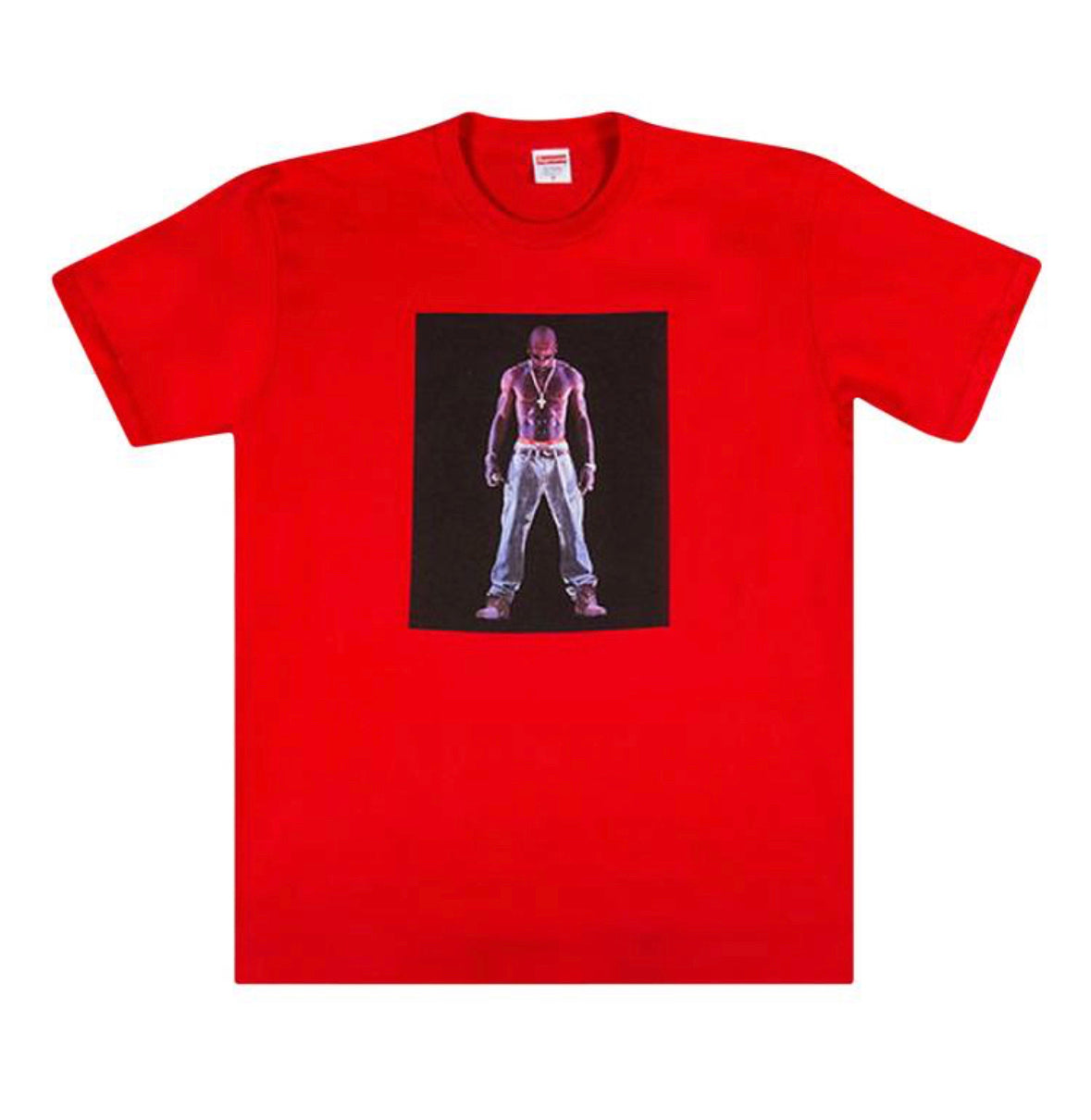 Supreme Tupac Hologram Tee Red