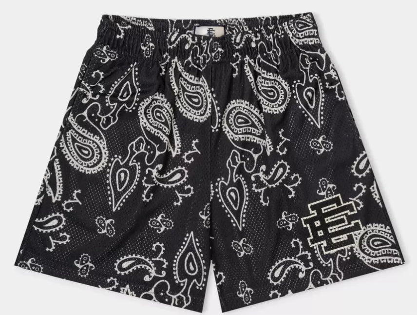 Eric Emanuel Black Bandana Shorts