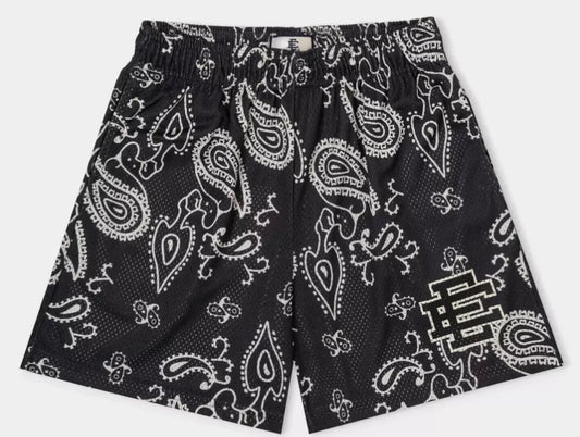 Eric Emanuel Black Bandana Shorts