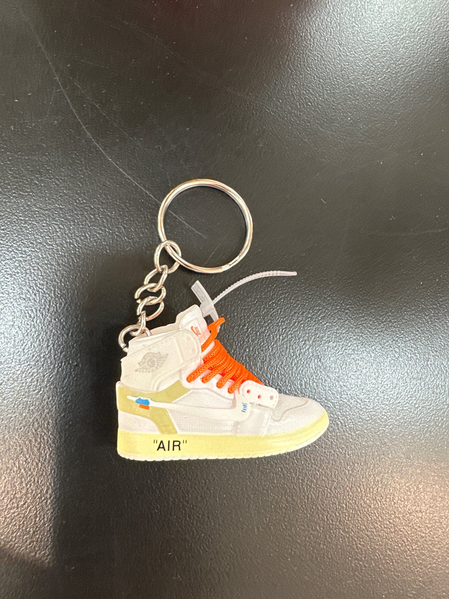 Off White 1 Euro Orange Laces Keychain