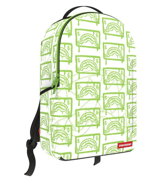 Spray Ground Green Money Backpack