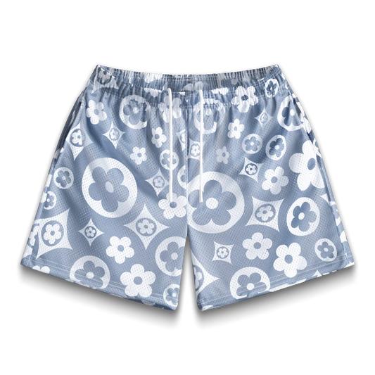 Bravest Studios Grey Flower Shorts