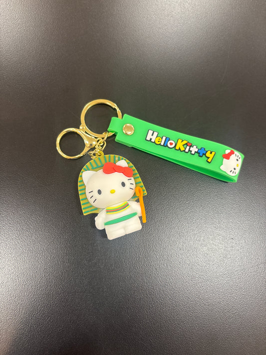 Hello Kitty Green Keychain
