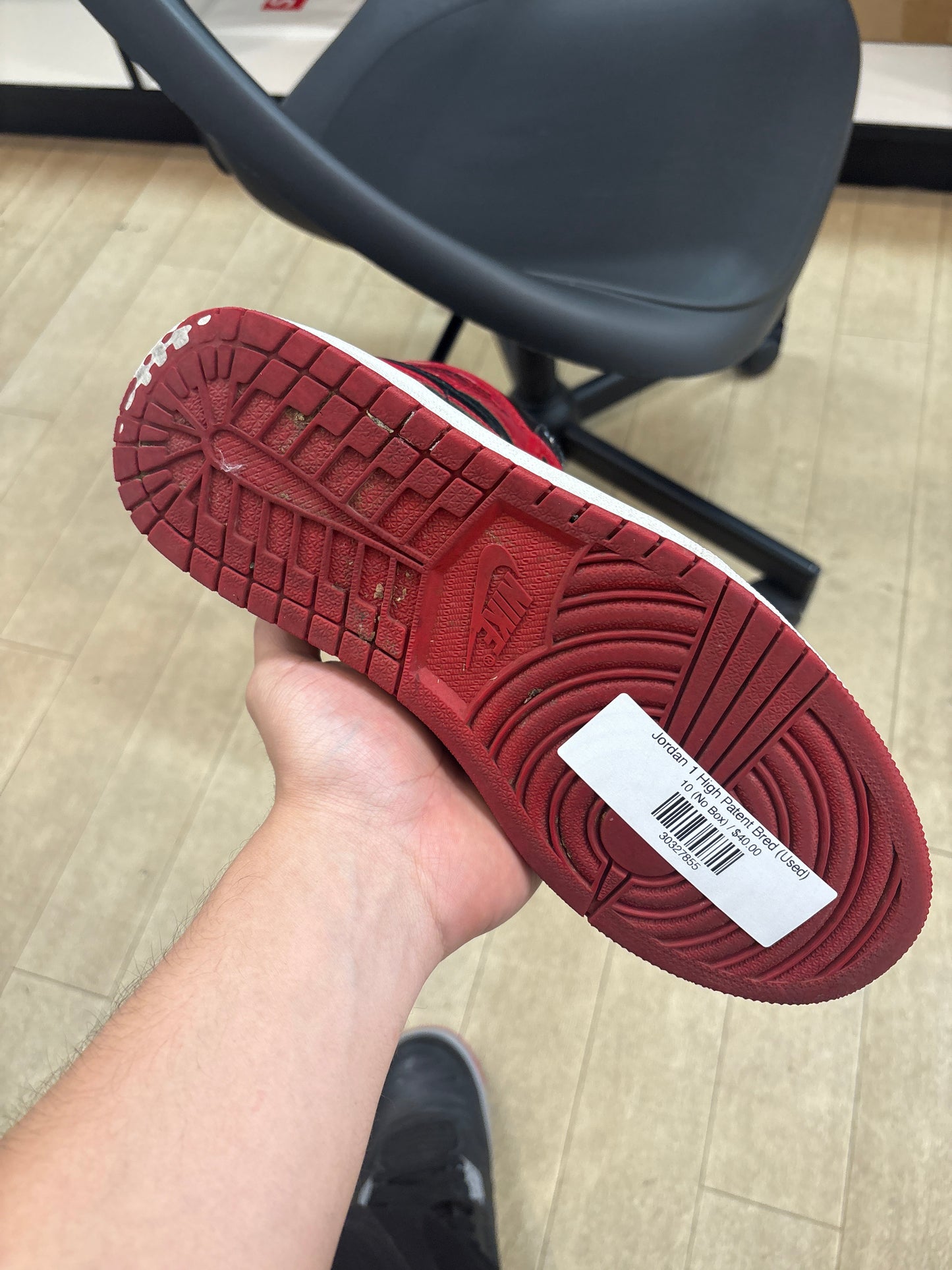 Jordan 1 High Patent Bred (Used)