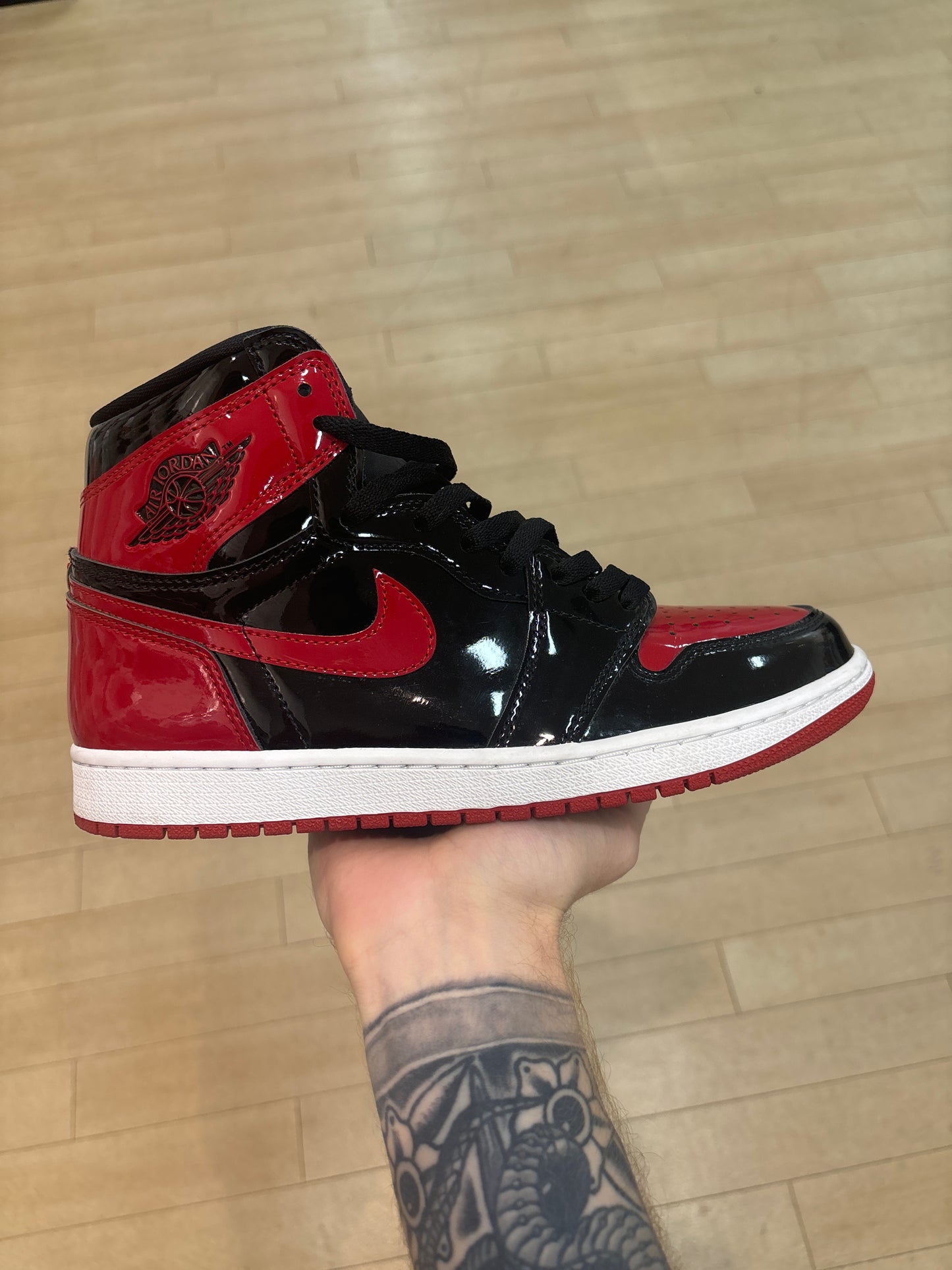 Jordan 1 High Patent Bred (Used)