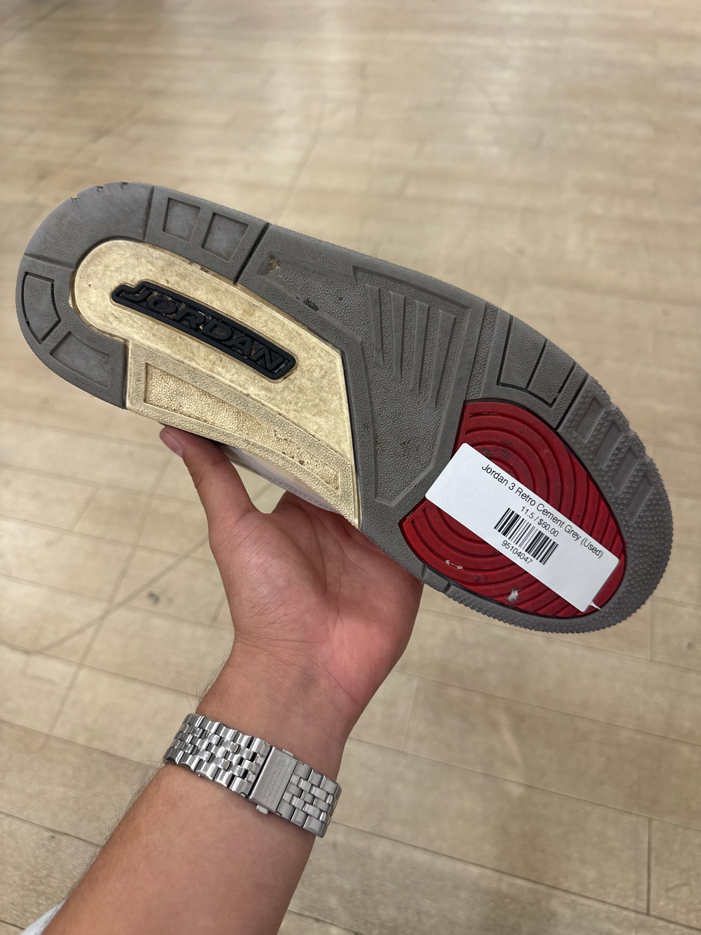 Jordan 3 Retro Cement Grey (Used)