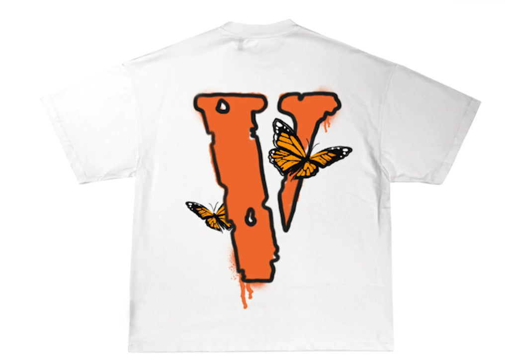 Vlone Juice X Vlone Butterfly Tee White