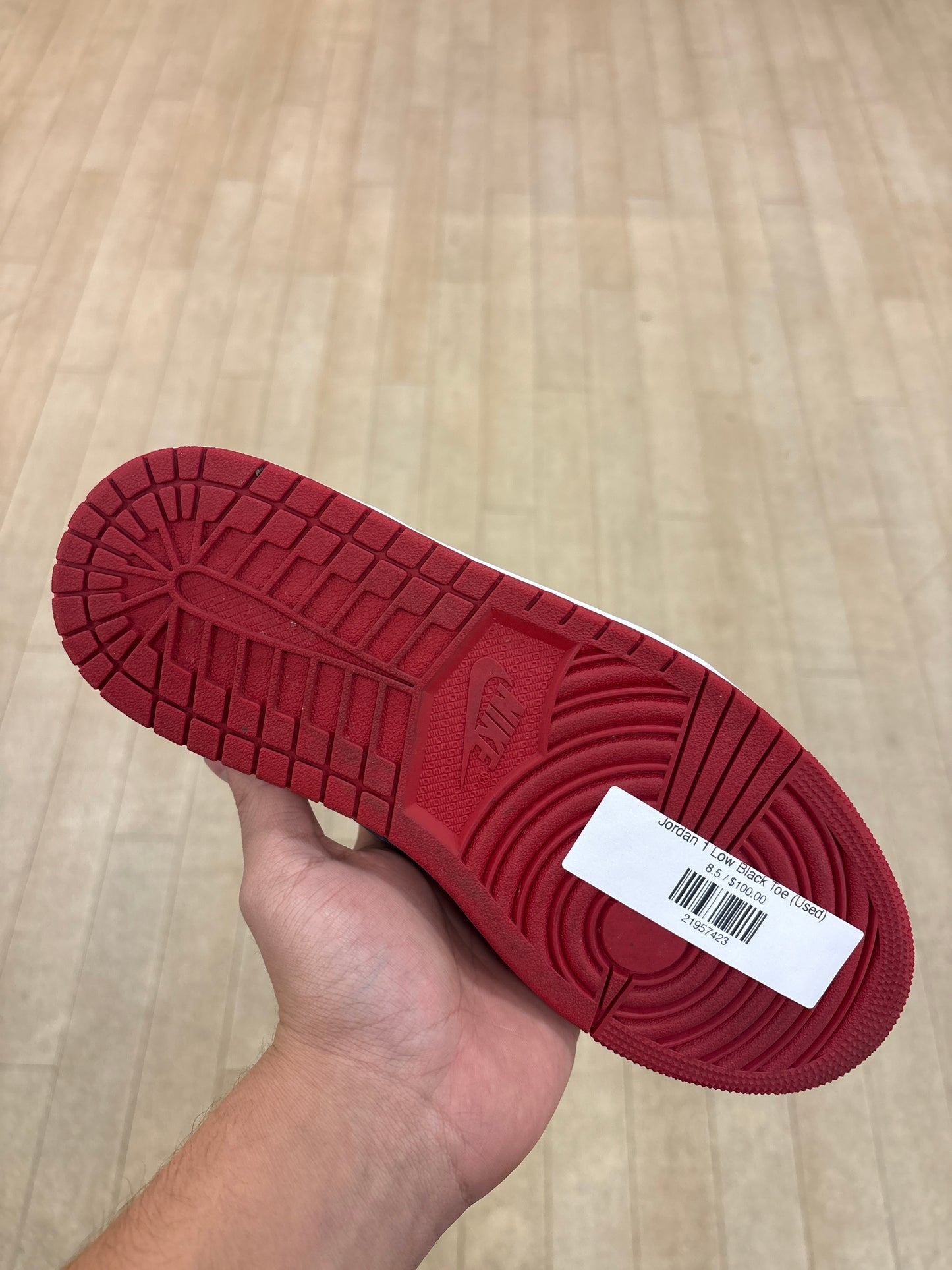 Jordan 1 Low Black Toe (Used)