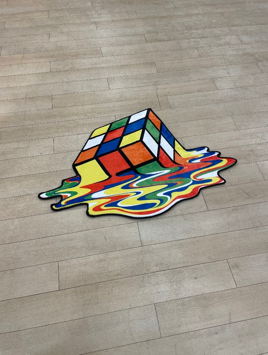 Rubix Cube Melted Rug