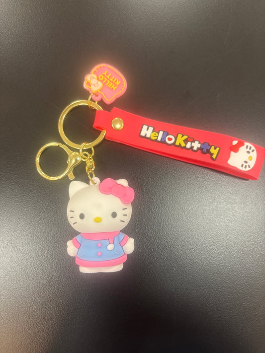 Hello Kitty Pink Bow Keychain