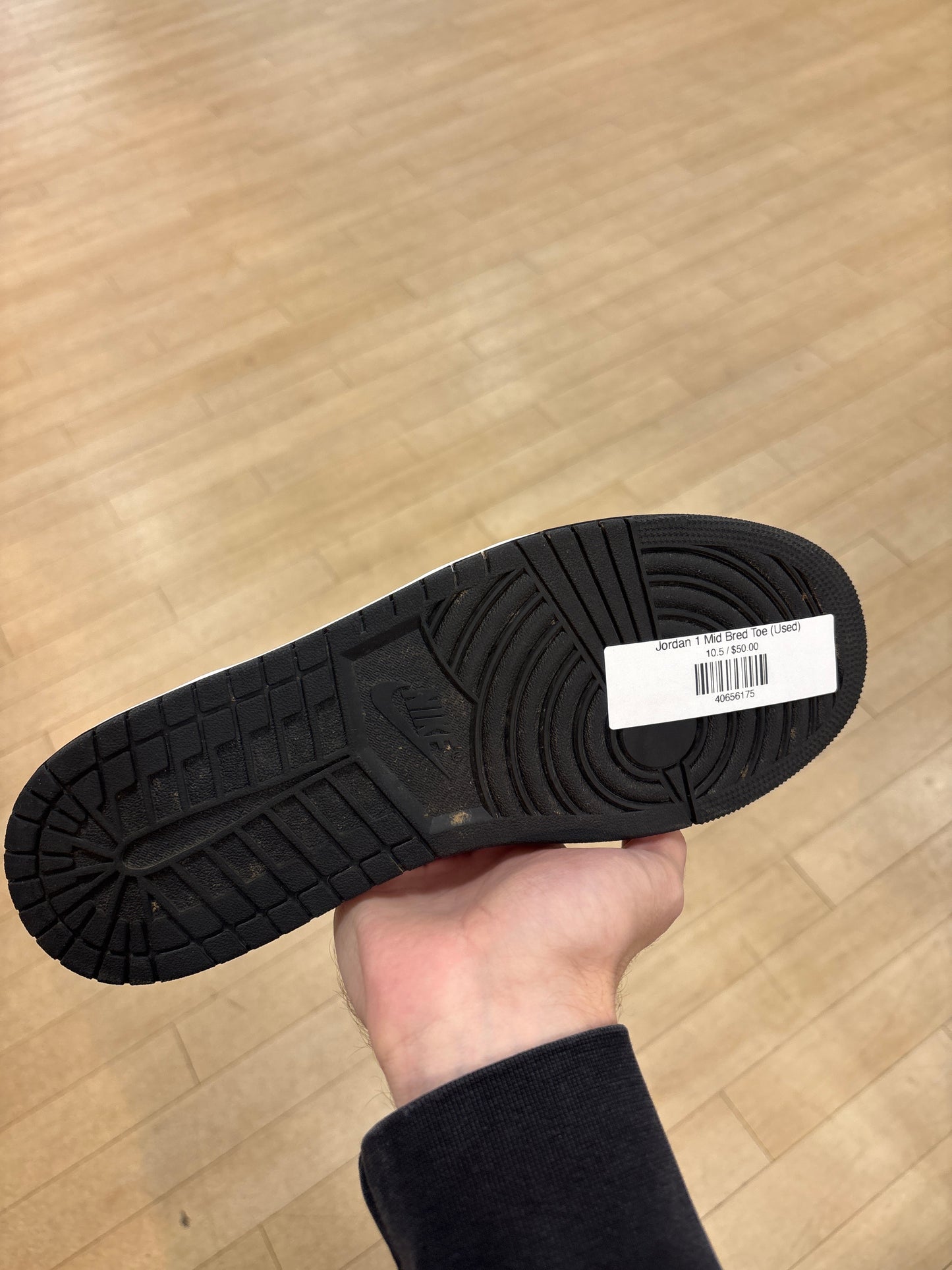 Jordan 1 Mid Bred Toe (Used)