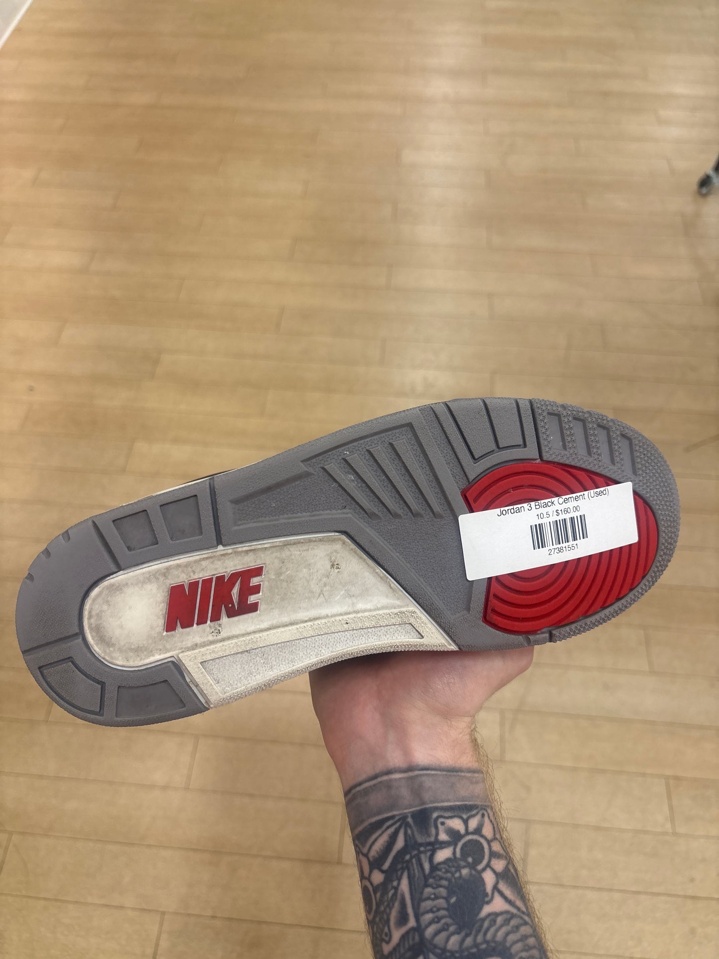 Jordan 3 Black Cement (Used)