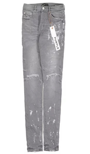 PURPLE BRAND Grey Slit Jeans