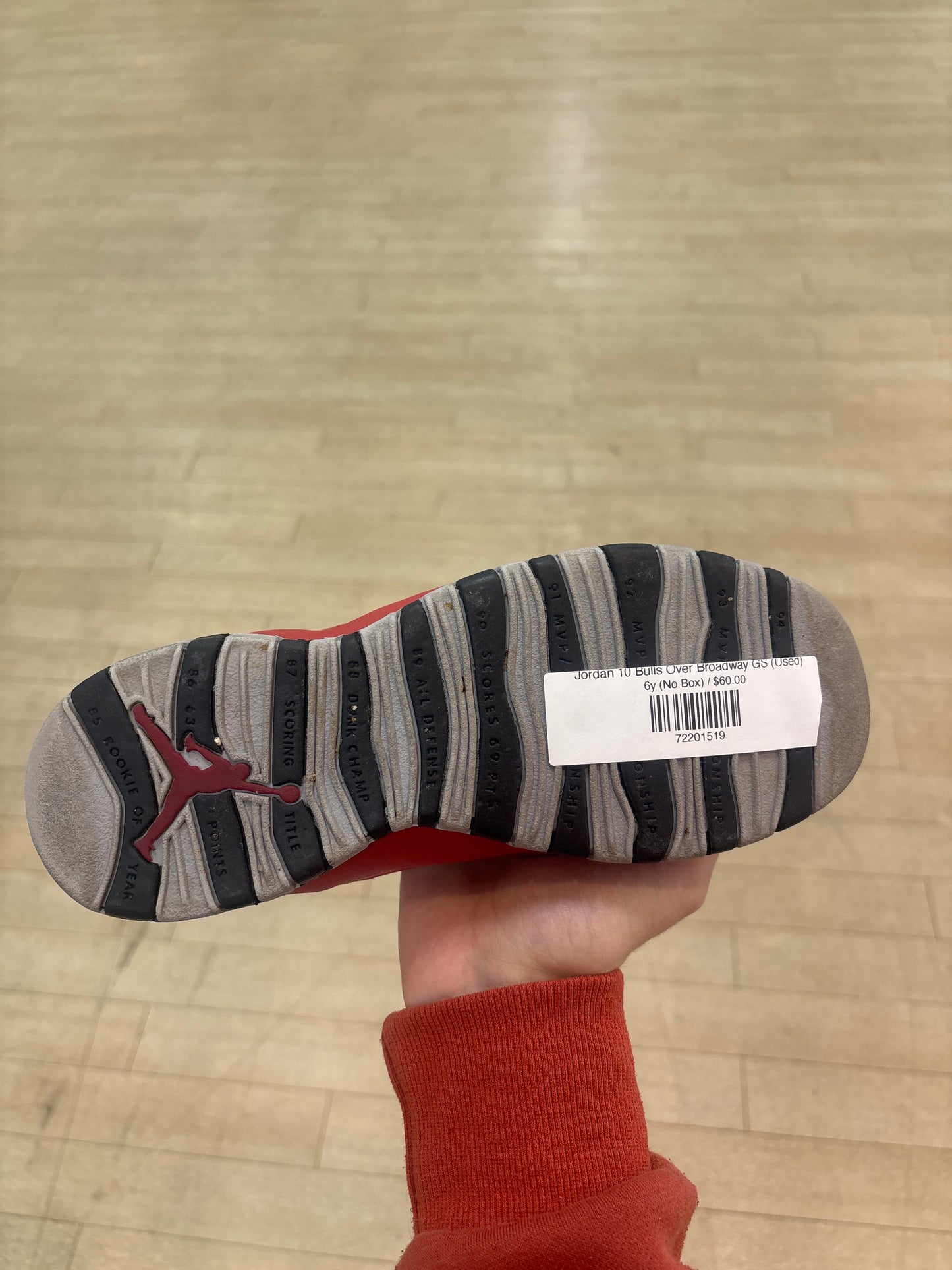 Jordan 10 Bulls Over Broadway GS (Used)