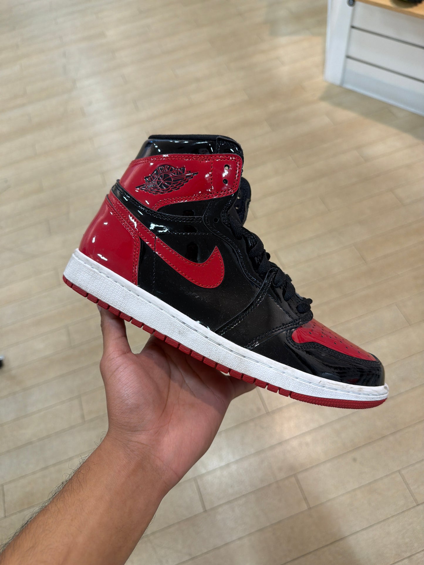 Jordan 1 High Patent Bred (Used)