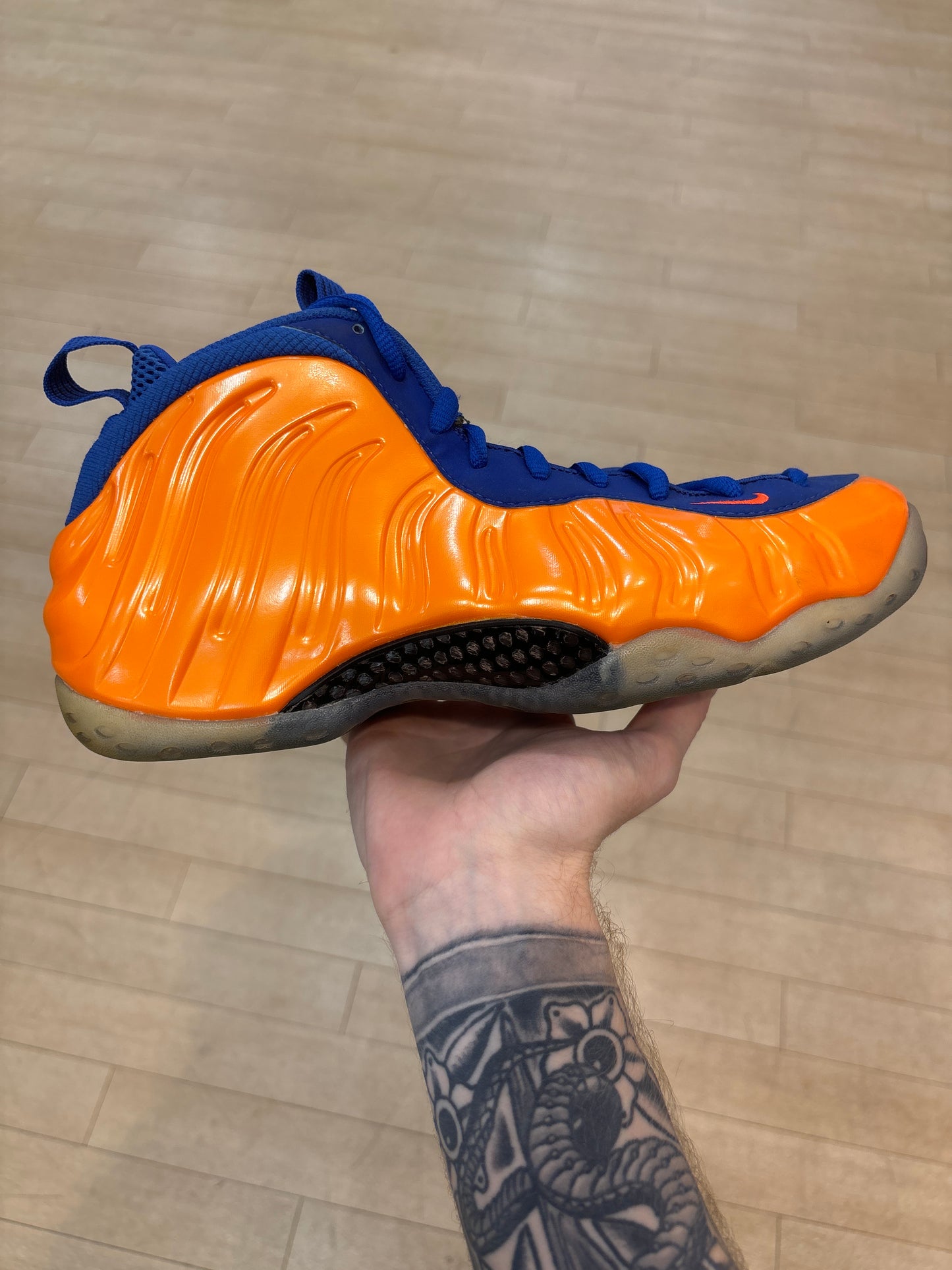 Air Foamposite One Knicks (Used) No Box