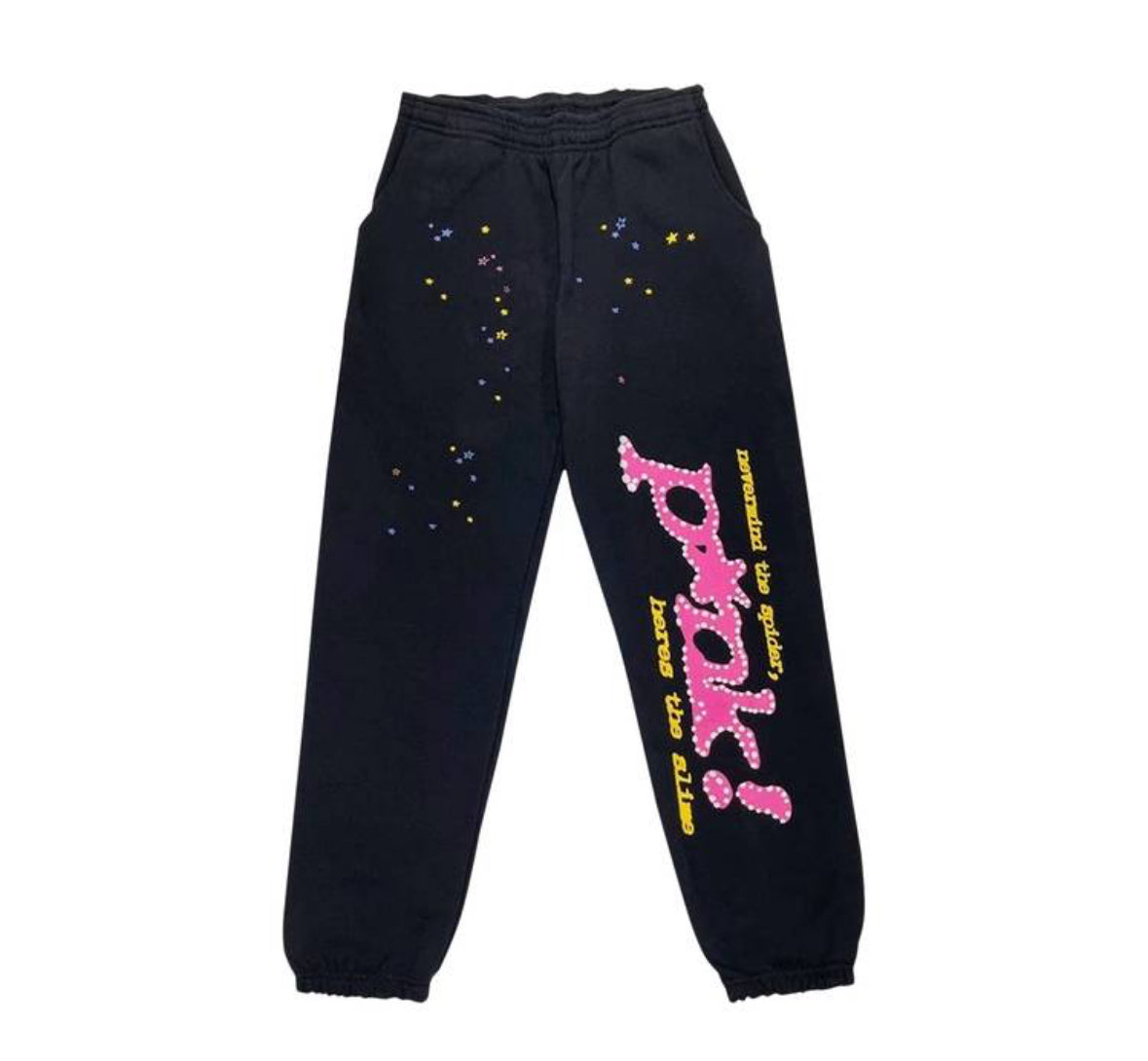 Sp5der P*nk Sweatpants Black