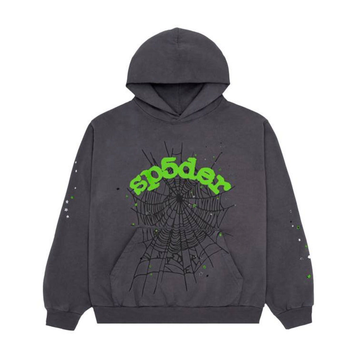 Sp5der Slate Grey Hoodie