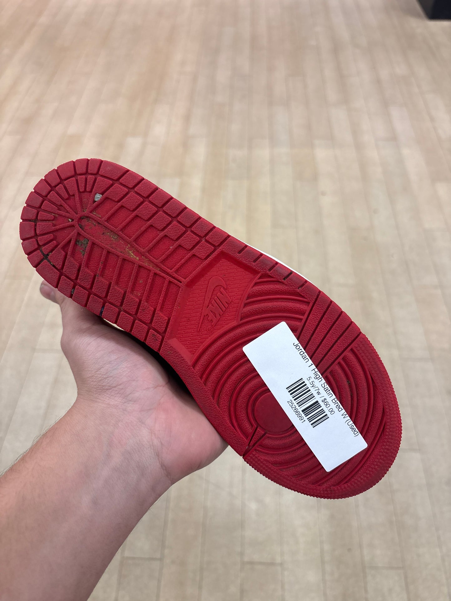 Jordan 1 High Satin Bred W (Used)