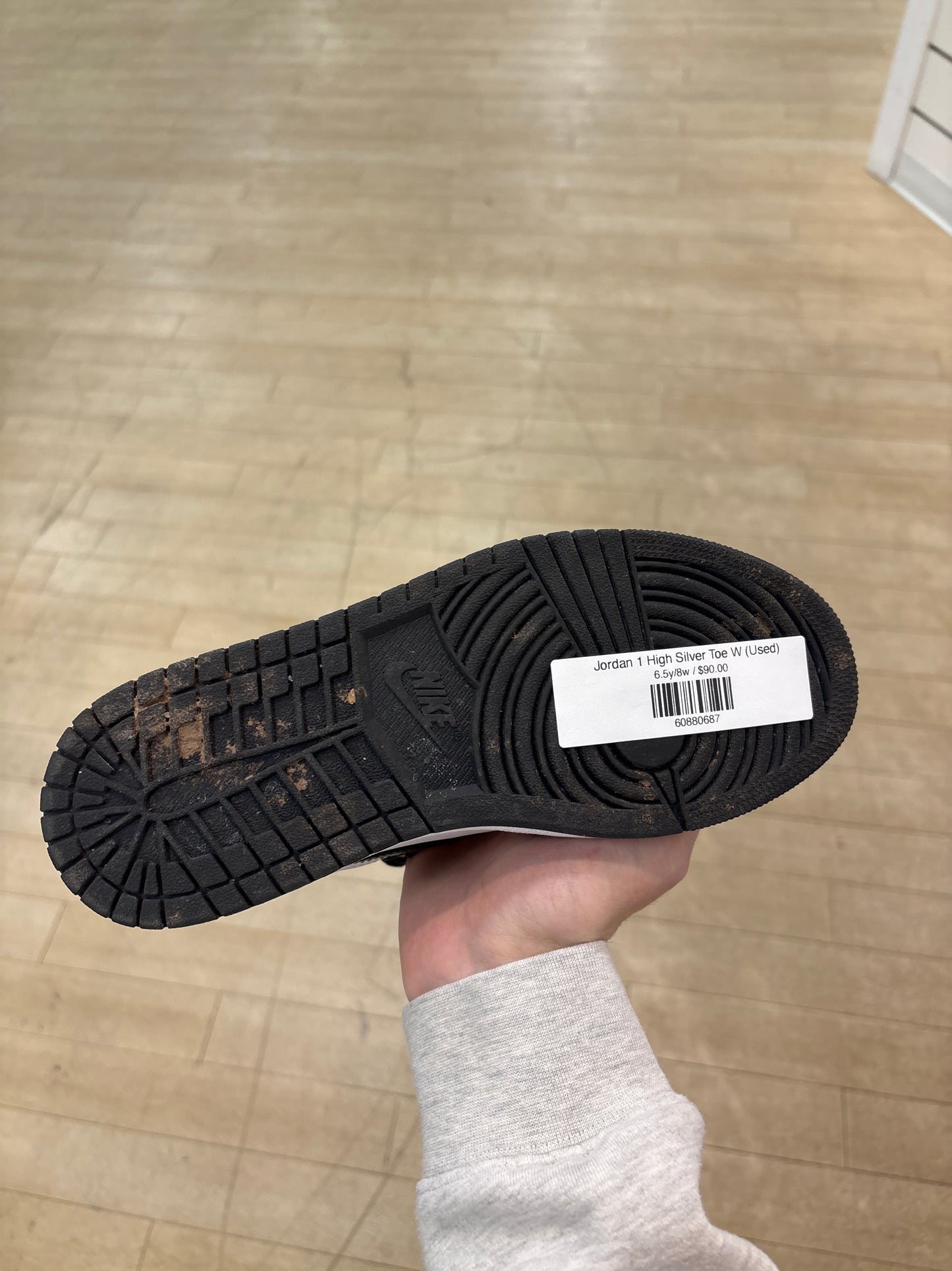 Jordan 1 High Silver Toe W (Used)