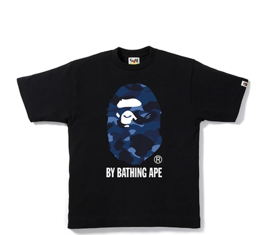 BAPE Navy Blue/Black Camo Tee