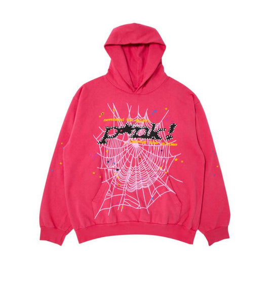 Sp5der P*NK Hoodie (Pink)