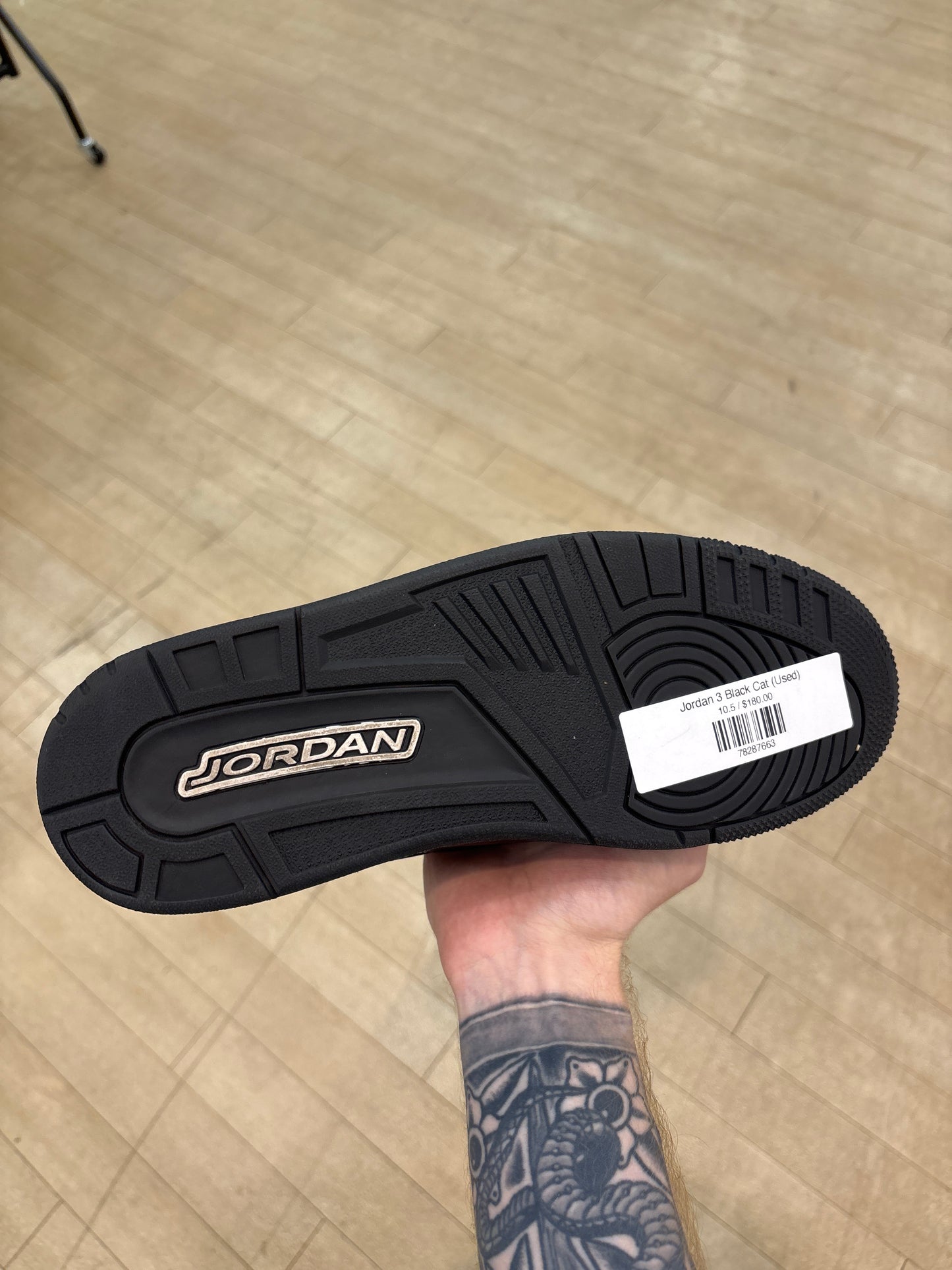 Jordan 3 Black Cat (Used)