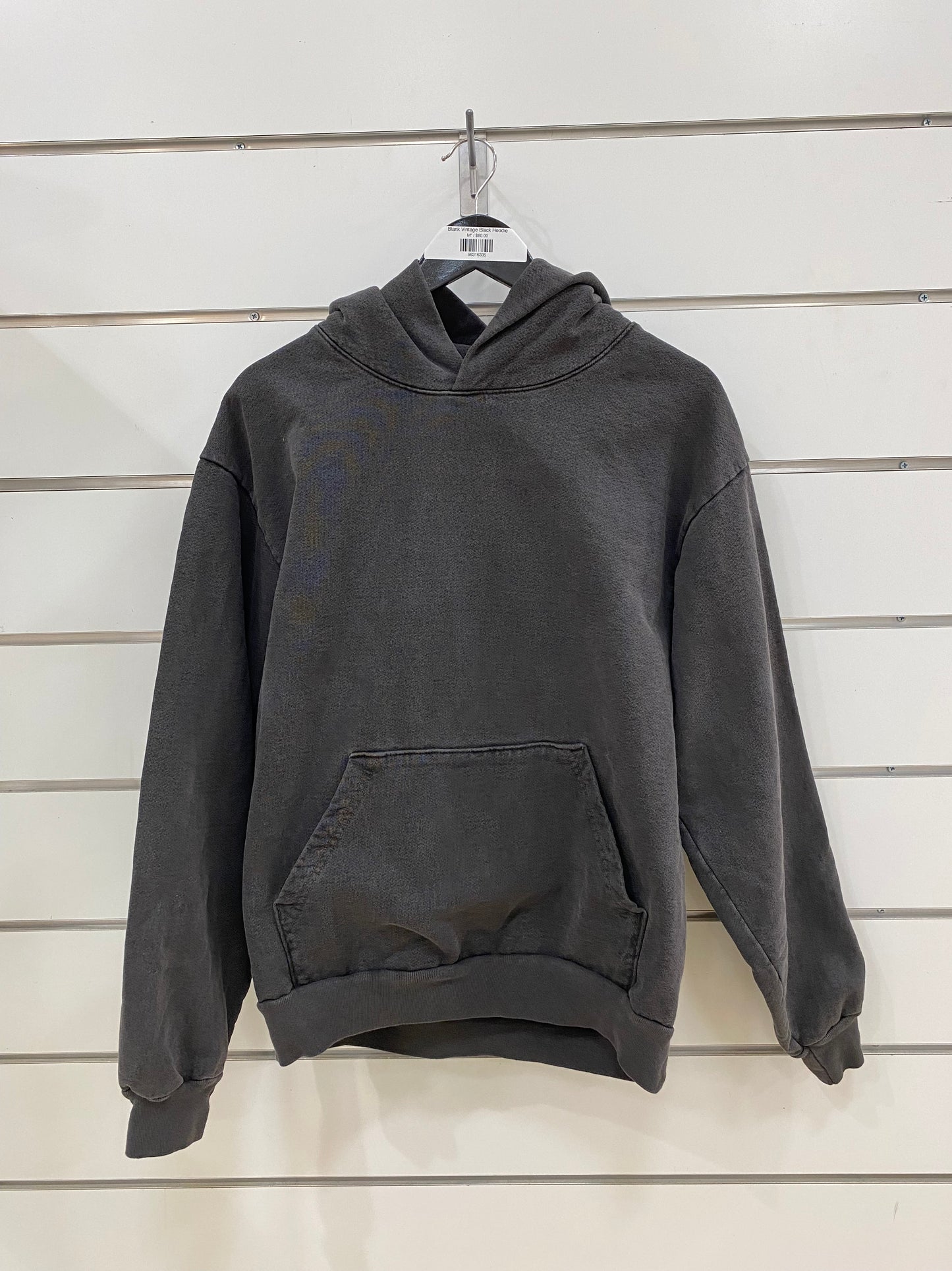 Blank Vintage Black Hoodie