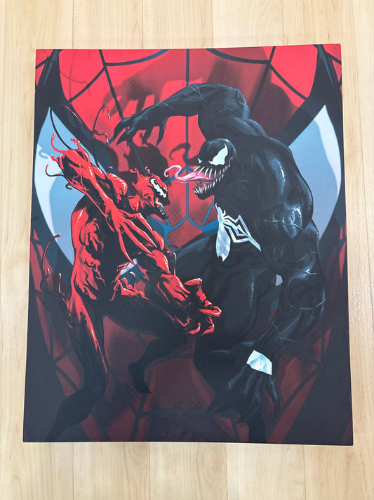 Spiderman and Venom Canvas Painting