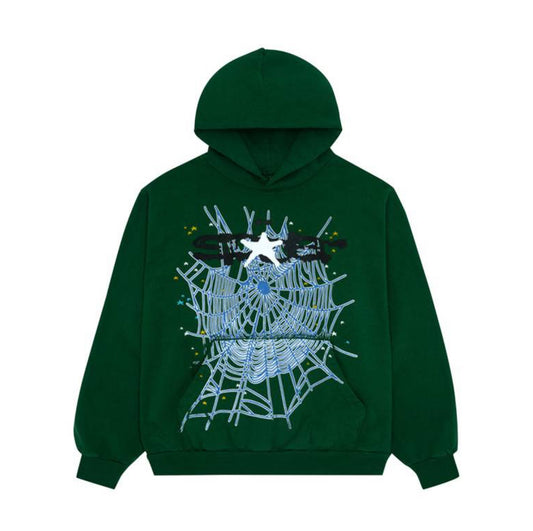 Sp5der Web Hoodie Hunter Green