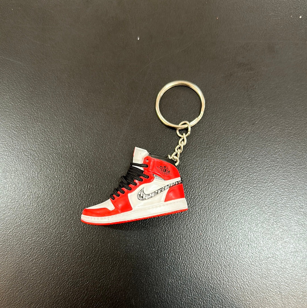 Jordan 1 Red Dior Keychain