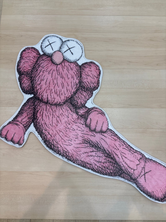 Kaws Pink Elmo Rug