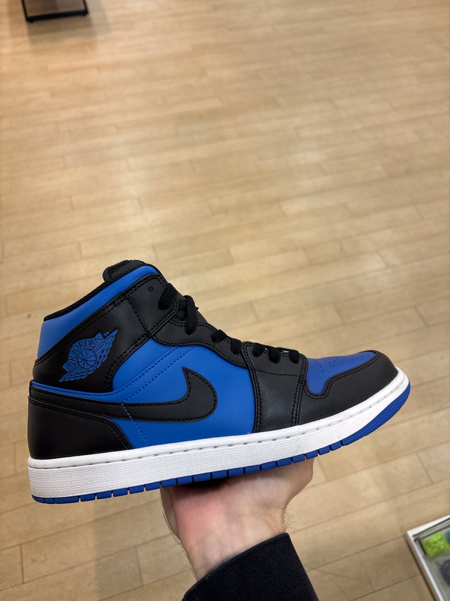 Jordan 1 Mid Black Royal Blue (Used)
