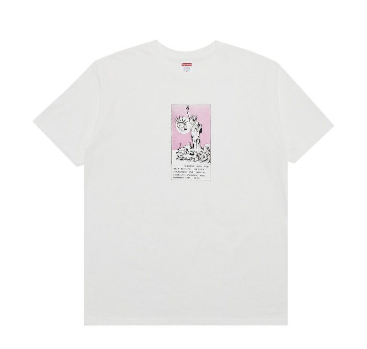 Supreme Liberty White Tee