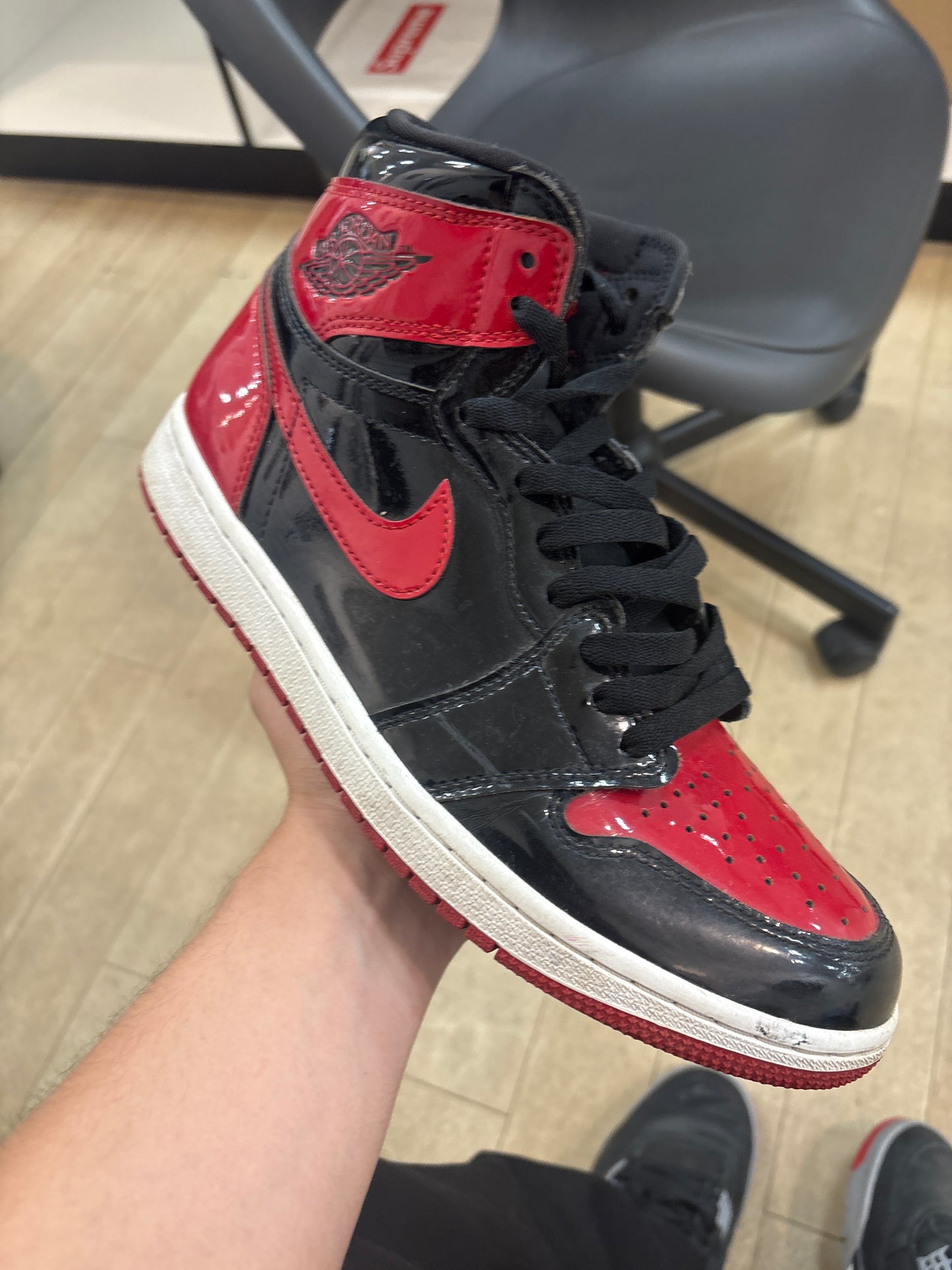 Jordan 1 High Patent Bred (Used)