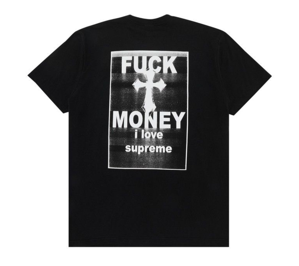 Supreme Fuck Money Black Tee