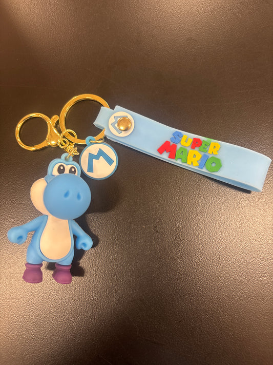Blue Yoshi Keychain