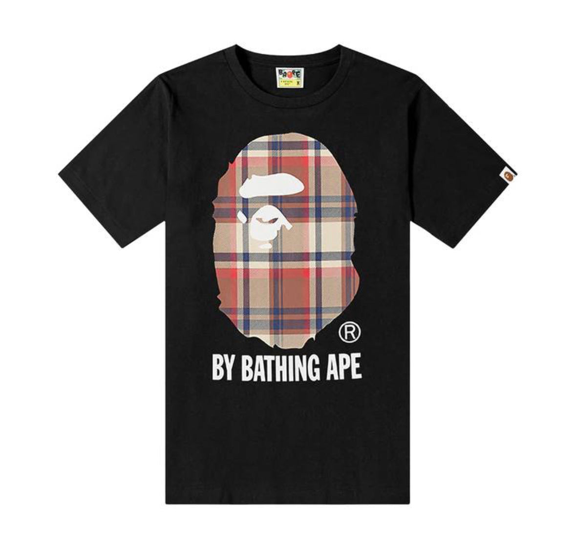 BAPE Check By Bathing Ape Black/Red Tee