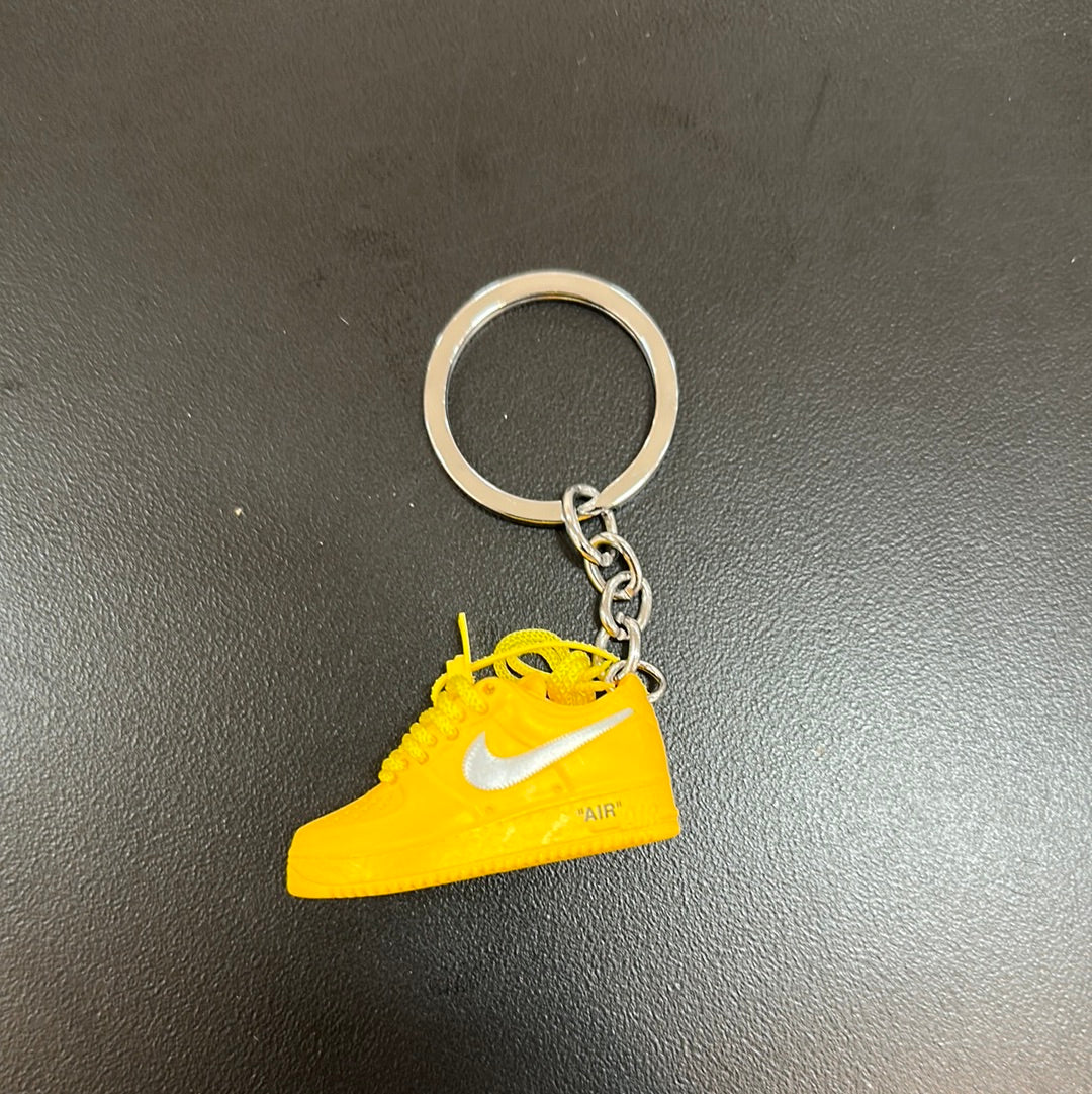 Off White Air Force Yellow Keychain