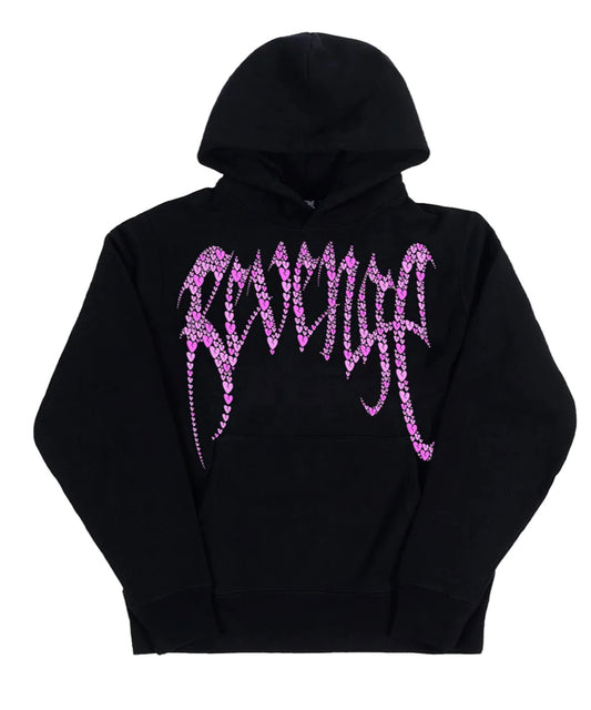 Revenge Pink Broken Hearts Hoodie