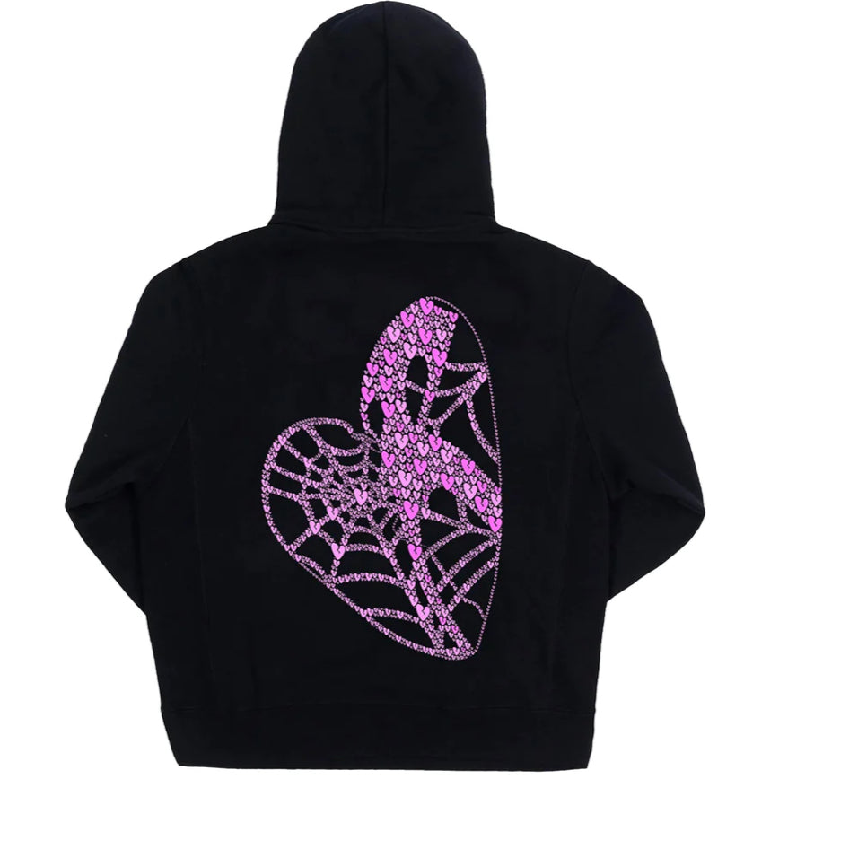 Revenge Pink Broken Hearts Hoodie