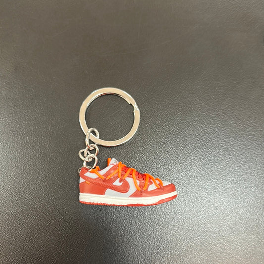 Red Off White Dunk Keychain