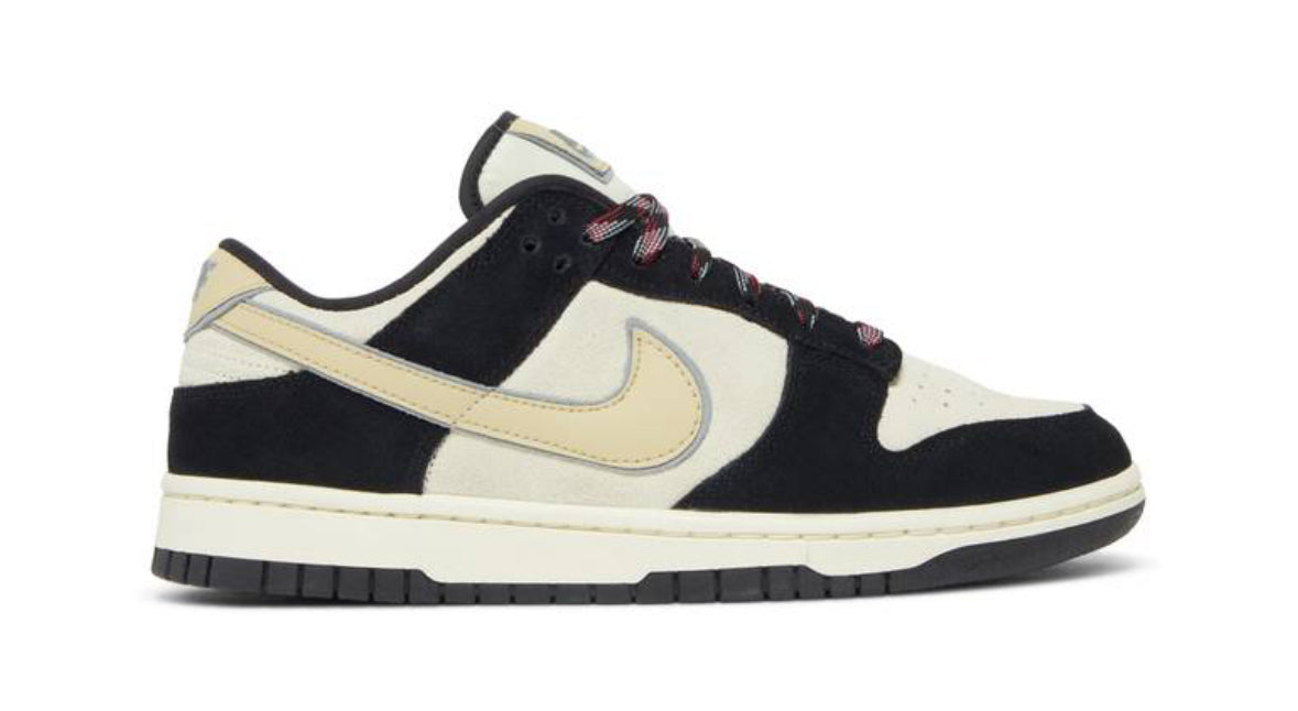 Nike Dunk Low Black Suede Team Gold W