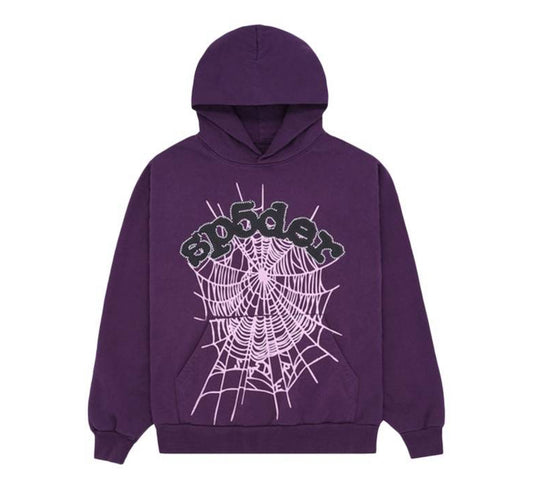 Sp5der Web Purple Hoodie