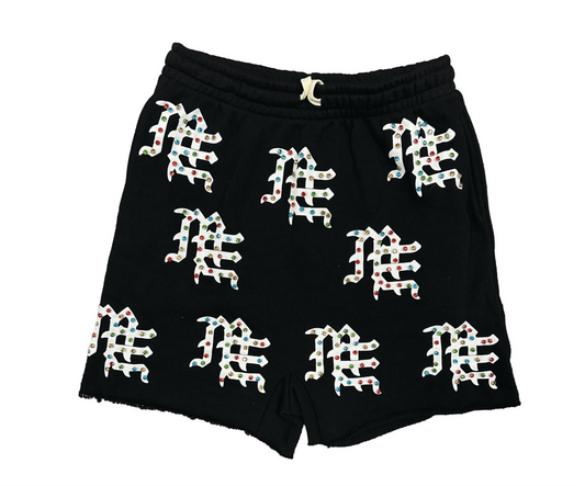 Mixed Emotion Black ME Logo Shorts